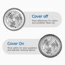 BEAUTURAL Fabric Shaver and Lint Remover, Sweater Defuzzer with 2-Speeds, 2 Replaceable Stainless Steel Blades, Battery Operated, Remove Clothes Fuzz, Lint Balls, Pills, Bobbles, Gray