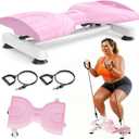 Waist Twister Machine Exercise, Ab Twist Board, Slim Waist and Core Ab Exercise, Noiseless Compact Durable Home Workout Equipment for Women&Men (Pink)