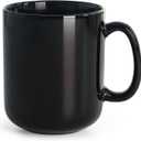 Harebe 20 OZ Large Coffee Mug, Smooth Ceramic Tea Cup for Office and Home, Big Capacity with Handle, Black