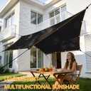 Shade-Cloth 85-90% for Garden Plants 7x7 FT, Black Sun-Block Shade Cover Mesh Tarp with Grommets Sun Shade Canopy for Outdoor Pergola Patio Flower Lawn Kennel Chicken Coop