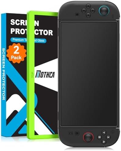 Mothca 1 Pack Matte Glass Screen Protector for Nintendo Switch 2 Model 2025 [7.9 Inch] Anti-Glare & Anti-Fingerprint 9H Hardness Tempered Glass Film with Alignment Frame, Smooth as Silk