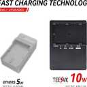 LP-E6 Battery Quick Charger for Canon: Compatible with LP-E6 LP-E6N LP-E6NH LC-E6 LC-E6E Battery for Canon EOS R5 R6 6D 7D 5D 5DS 60D 60DA 70D 80D 5D Mark III Cameras Power Supply