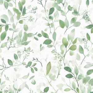 Naphite Green Leaf Peel and Stick Wallpaper Boho Modern 197inL 17.3inW Contact Paper for Cabinets Sage Green Leaves Self Adhesive Removable Wallpaper for Bathroom Waterproof Botanical Flower Decor
