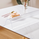 Leffora Clear Table Cover Protector 18 x 42 Inch, 1.5mm Vinyl Desk Cover