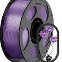 ANYCUBIC PETG Filament 1.75mm, 3D Printer Filament, Translucent and Vibrant, Dimensional Accuracy +/- 0.02mm, Print with Most FDM 3D Printers, 1KG Reusable Spool, Semi-Clear Purple