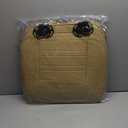 Motor Trend Seat Covers for Cars Trucks SUV, Faux Leather Beige Padded Seat Covers with Storage Pockets, Premium Interior Car Seat Cover, 2 x Front Seat Covers