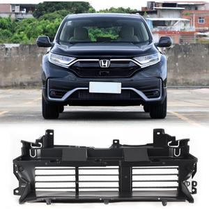 71300-TLA-A51 Active Air Intake Grille Assembly with Motor, Black Plastic, Upper Front Radiator Airflow Louvers, Direct Replacement