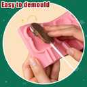 3 x 4-Cavity Christmas Chocolate Lollipop Fondant Mold, Christmas Snowman Silicone Mold, Practical Baking Supplies, for DIY Candy Biscuits Cupcake Toppings Flower Paste Dough Clay Resin Pendants