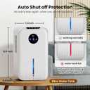 Dehumidifier(88.0OZ) for Home Small Dehumidifier With Drain Hose Timer (8-12-24H) Ultra-Quiet with Sleep Mode Auto Shut Off for Bedroom Bathroom Basement Kitchen RV Closet 850.0Sq.ft)