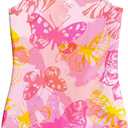 LQSZ Girls One Piece Swimsuits Quick Dry Beach Bathing Suit Cross Shoulder Strap Swimwear