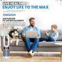Bagean 360 Combi Glass HEPA Filters Compatible with Dyson Air Purifier Filter TP07 HP07 TP10 HP10 Pure Cool Hot Fan Dyson Filter Replacement - H13 True HEPA and Carbon Purifies 99.98% Particles (1-Pk)
