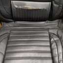 Kaomim Fit Elantra Car Seat Covers (5 Seats Full Set) Compatible with Hyundai Elantra 2017-2023 2024 2025 - Full Coverage Breathable Leather, Airbag Compatible, Waterproof & All-Weather, Black