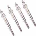 4PACK Glow Plug Kit Diesel Engine Compatible with Ford New Holland LS170 L175 LX465 LX485 L465 L565 1100 1110 1120 1215 Replaces SBA185366092 SBA185366040