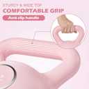 KHTO Kettlebells Fitness Exercise-Pink Strength Training Kettlebell Sets,Dumbbell Weights for Home Gym Equipment, 15LB