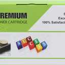 2 Packs Compatible Replacement Toner Cartridge, Blue and Yellow