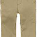The Children's Place baby boys And Toddler Stretch Skinny Chino Pants Jeans, Flax Single, 9-12 Months US