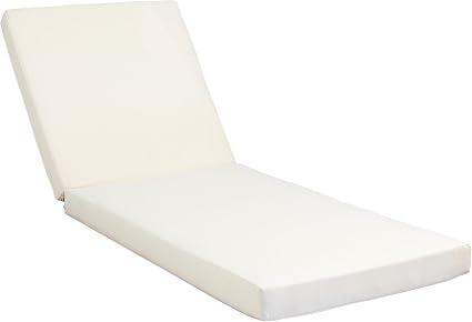 Chaise Lounge Cushion Chaise Lounge Cushions, Thick Patio Chaise Cushions, Water-Resistant & Fade-Resistant Foam for Pool (Beige), Size	27.25 x 76.25 x 4 inches