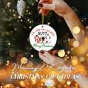 2 x Funny Ornament 2025  White Elephant Gift, We Wish You Nothing Buttt Merry Christmas Ornament with Santa, Reindeer, Elf & Snowman  Gag Gift Holiday Tree Decoration & Stocking Stuffer