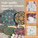 Darivefish 20 Shapes Petal Dotting Tools for Painting, Mandala Dotting Tools for Rocks, 10 Pens Set (Purple)