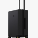 LEVEL8 Hard Shell Carry on Luggage Airline Approved, Carry-on Suitcases with Wheels, Lightweight Luminous Textured Hardside Travel Bag with Tsa Lock, 20 Inch, Black