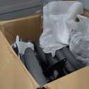 Serta Bryce Executive Office Chair, Ergonomic Computer DeskChairs with Patented AIR Lumbar Support, Comfy Body Pillows, Height Adjustable, Swivel Base with Wheels, Bonded Leather, Grey 