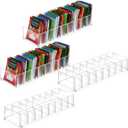 Cinnvoice 4 Pcs Tea Bag Storage Acrylic Clear Tea Drawer Organizer for Drawers, Kitchen, Cabinets, Pantry, Countertops Tea Organizer