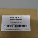 VERO MONTE Womens Opaque Fleece Lined Tights Colorful Warm Winter Thermal Tights (Black)