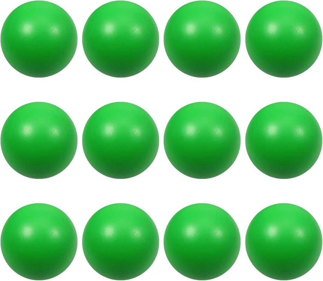 12 Pcs Green Foam Stress Ball Squeeze Stress Relief Balls for Kids and Adults Hand Exercise Sensory Relief Toys for Anxiety ADHD Autism Green