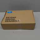 Veise Fingerprint Door Lock Set, Keyless Entry Door Lock, Front Handle Set, Electronic Keypad Deadbolt with Lever Handle, 2 Keys, Auto-Locking, One-time Codes, Easy to Install, Matte Black