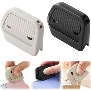 2 x Mini Ceramic Paper Cutter, 2025 New Magnetic Box Cutter, Retractable Utility Knife with Ceramic Blade, Auto-RetractCeramic Mini Box Cutter for Paper, Boxes, and Crafts