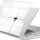 EooCoo Case Compatible with MacBook Pro 16 inch M5 2026-2021 M4 M3 M2 M1 Pro/Max Chip, Crystal Clear Hard Shell, Easy to Install, Sturdy Laptop Protective Cover Case, Crystal Clear