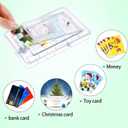 Skylety 5 Pcs Money Puzzle Box Gift Card Box Plastic Puzzle Card Holder Fun Maze Intellectual Pinball Machine Game for Teens and Adults Birthday Party Favors(Clear, Blue, Purple, Pink, Green)