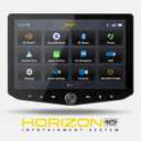 Stinger HORIZON10 10.1" Universal Car Stereo with Wireless Apple CarPlay, Full HD touchscreen head unit radio with Android Auto, Bluetooth receiver, GPS, Hi-Fi audio streaming, EQ, camera inputs