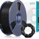 SUNLU PLA Plus Filament 1.75mm Black 1KG, Neatly Wound 3D Printer Filament 1.75mm, PLA+ 1000g, Dimensional Accuracy +/- 0.02 mm, Fit Most FDM 3D Printers, 1kg Spool (2.2lbs), Black