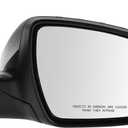 TRQ Right Mirror Power Folding without Blind Spot Indicator Passenger Side Compatible with 2014-2015 Kia Optima KI1320176 KI1321176