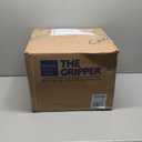 Klear Vu Gripper Overstuffed Universal Non-Slip Dining Chair Cushions for Kitchen Decor or Office Use, U-Shaped Skid-Proof Seat Pad, 15x15 Inches, 2 Count (Pack of 4 ), Waffle Graystone