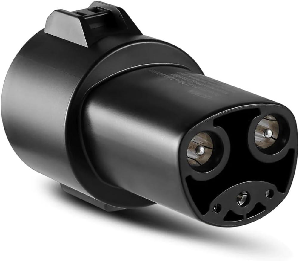 Lectron J1772 to Tesla Adapter 80 Amp (240V) - EV Charging Adapter Compatible with Tesla Model S/3/X/Y/Cybertruck and All Electric Vehicles in the NACS Alliance (Black)