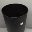 Umbra Vento Kitchen Trash Can Large 16 Gal (62 L) Open Top Garbage Can for Home & Office Modern Clean Design, Black/Nickel