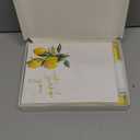 Whaline 50 Pack Lemon Gold Foil Thank You Cards Boxed Greeting Cards with Envelopes Stickers Yellow Lemon Flower Blank Note Card for Spring Summer Birthday Baby Shower Party Supplies