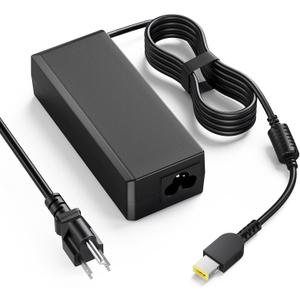 VUOHOEG 65W Laptop Charger Compatibility with Lenovo ThinkPad T440 T450 T460 T470 X240 X250 X260 X270 E550 E560 L440 L450 E440 E450 Yoga 260 Yellow Square Tip AC Power Adapter