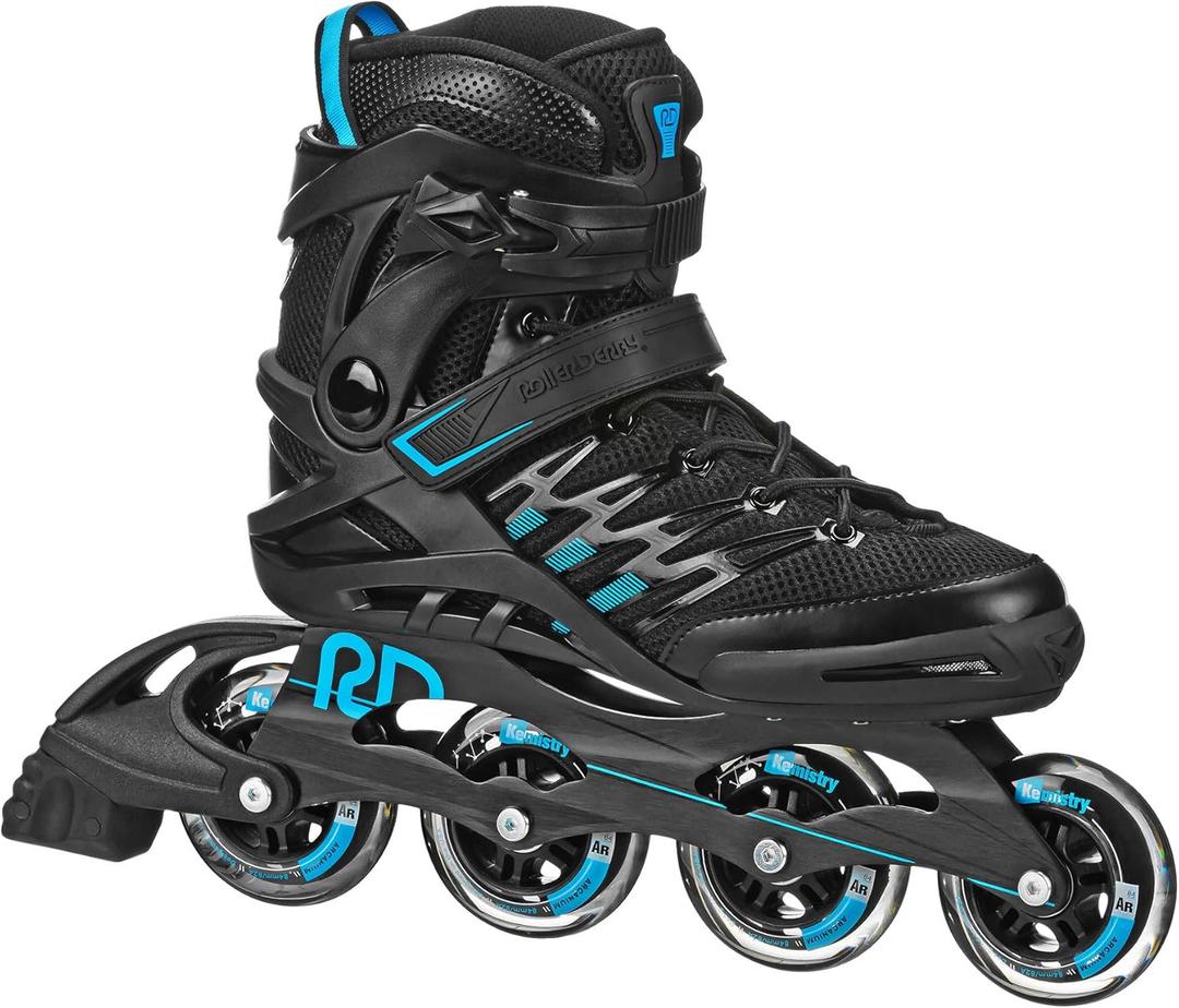Roller Derby Aerio Men's Inline Skates (10, Black/Blue)