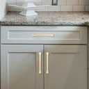 10 Pack 6-1/4 Inch Cabinet Pulls Brushed Brass Kitchen Cabinet Handles Zinc Alloy Drawer Pulls Solid Cabinet Hardware