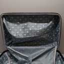 Rockland Melbourne Hardside Expandable Spinner Wheel Luggage, Black, Checked Large 28"