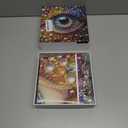 Impossible Puzzle for Adults 1000 Pieces, Diamond Eye Abstract Art Puzzle Colorful, Rainbow Crystal Hard Challenge Jigsaw Puzzle