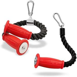 THEFITGUY 2 Ergonomic Tricep Ropes | 30" & 16.5" | Non-Slip Cable Attachment | Wrist Pressure Relief | Grip Strength, Forearm Activation | Home & Commercial Gym Accessory, For Cable Machine, Smart Gym