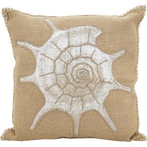 SARO LIFESTYLE Neptunian Collection Down Filled Shell Throw Pillow/, Shell, 20" (5443)