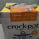 Crock-Pot 3-Quart Manual Slow Cooker, Serves 3+ People, Great for Small Meals, Dips, & Sides; Removable Stoneware is Oven & Dishwasher-Safe, Stainless Steel