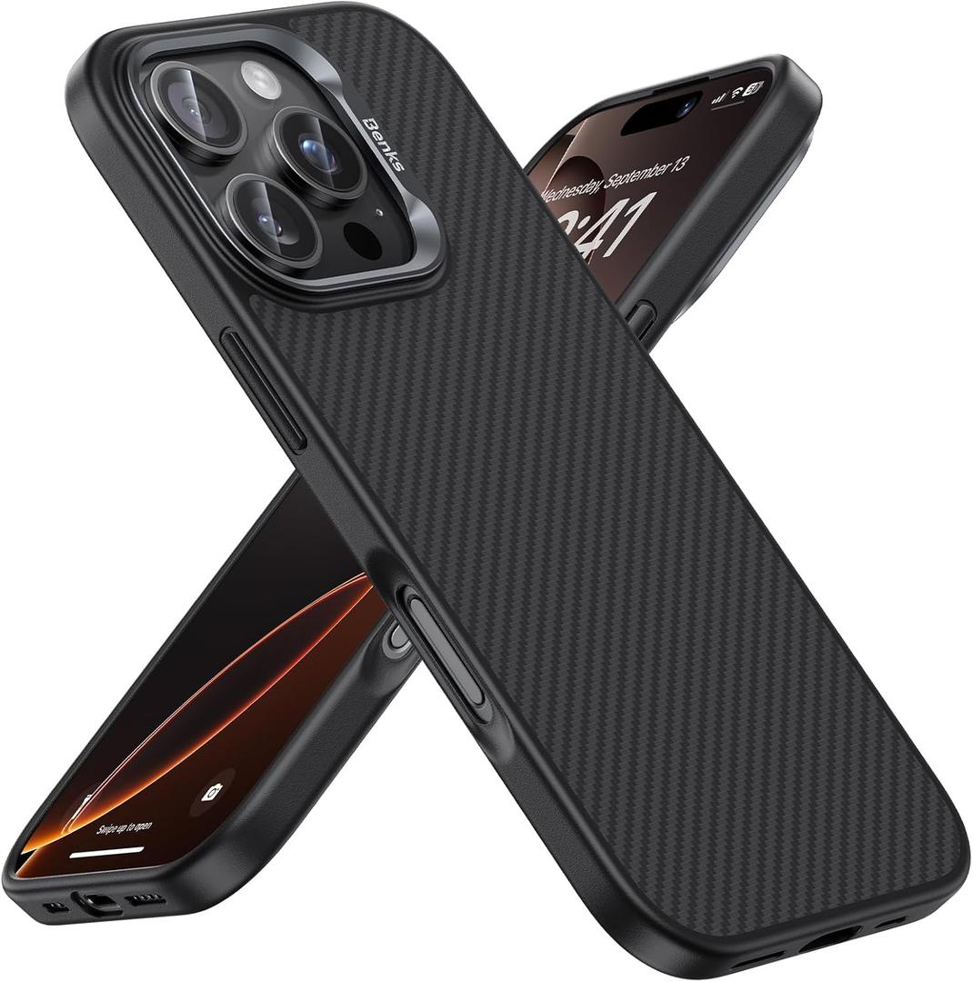 BENKS ArmorPro Case for iPhone 16 Pro Max, [Compatible with Magsafe] [Military Grade Drop Protection] Shockproof iPhone 16 Pro Max Case, Built with Dupont Kevlar 600D Aramid Fiber