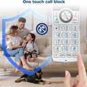 VTech IS8151-4 Super Long Range 4 Handset Cordless Phone for Home with Answering Machine, 2300 ft Range, Call Blocking, Bluetooth, Headset Jack, Power Backup, Expandable to 12 HS, Silver/Black