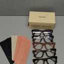 CCVOO Stylish Reading Glasses for Women, Eyeglasses, Blue Light Readers for Women, Computer Eye Glasses, Cheaters (+1.75)